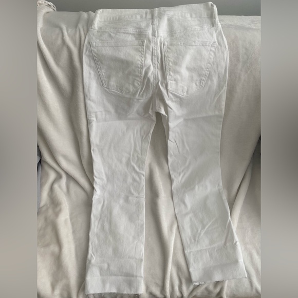 WHITE STRAIGHT CROP high rise - Picture 4 of 4